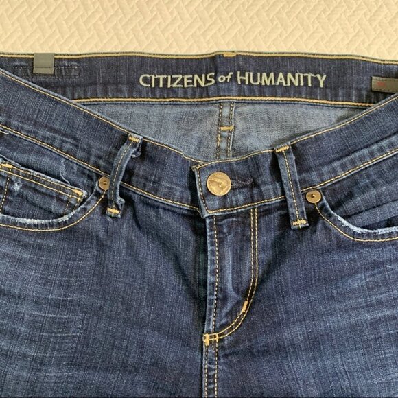 Citizens Of Humanity Blue Straight Leg Jeans - Picture 4 of 11